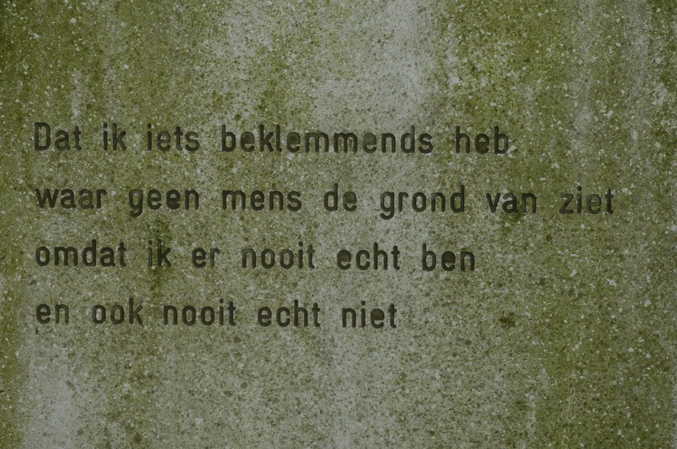 foto van een gedicht