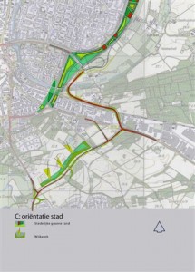 tekening oriëntatie stad