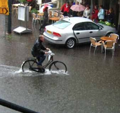 overstroming in Haarlem